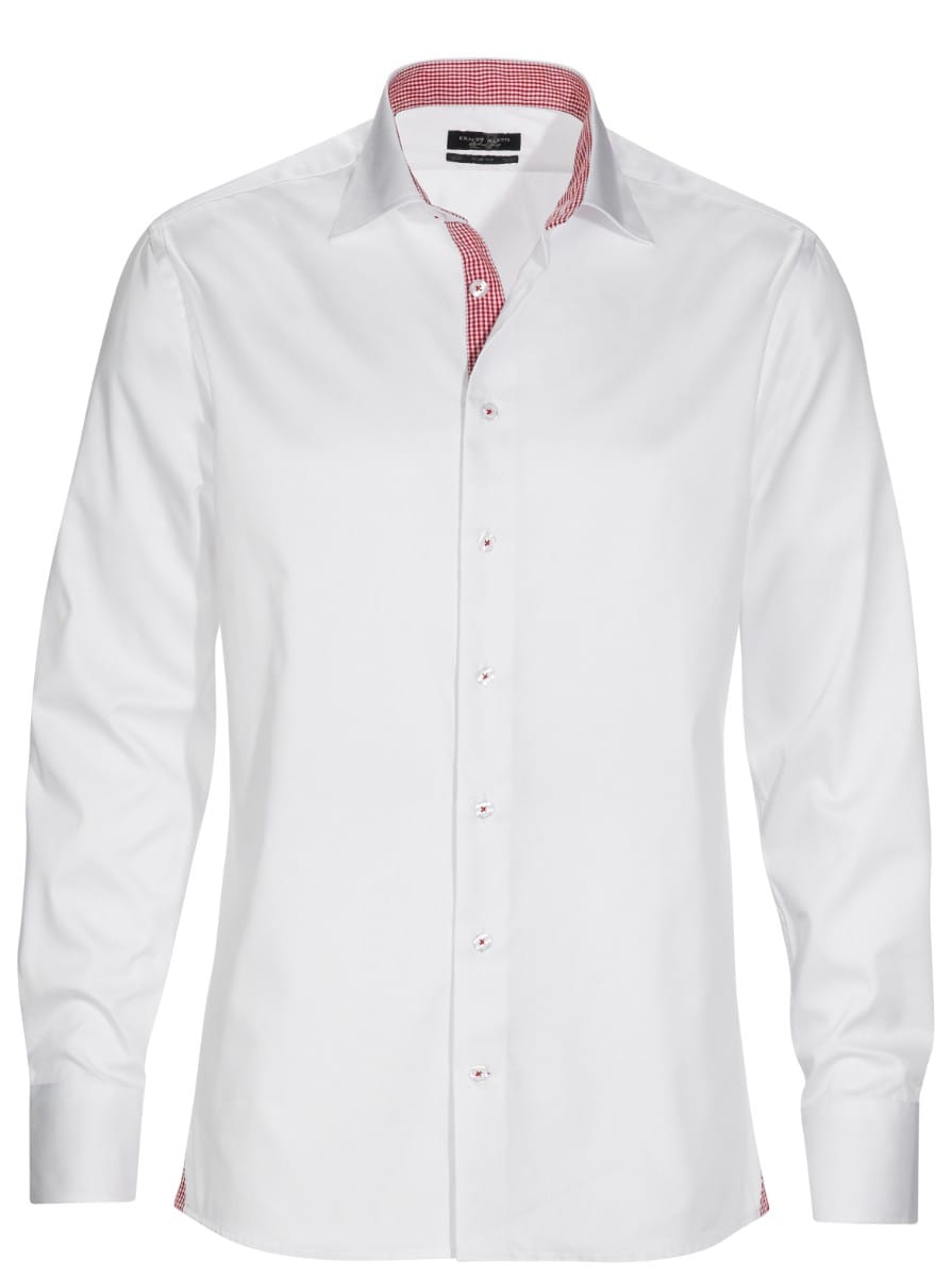 Men´s Shirt Classic Fit 00/64 Vit/Röd
