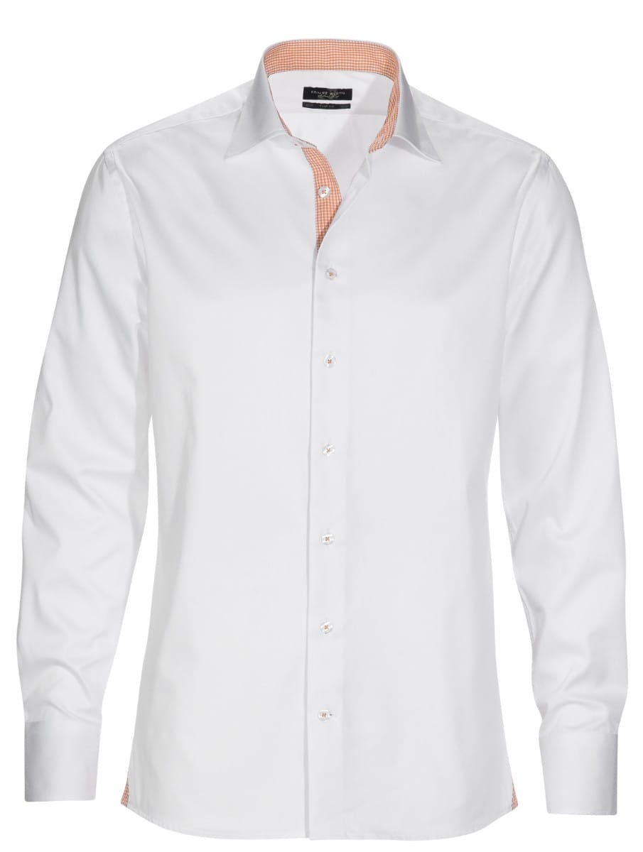 Men´s Shirt Classic Fit 00/85 Vit/Orange