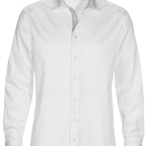 Men´s Shirt Slim Fit 00/11 Vit/Grå ( ej bröstficka )