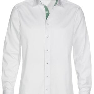 Men´s Shirt Classic Fit 00/53 Vit/Grön