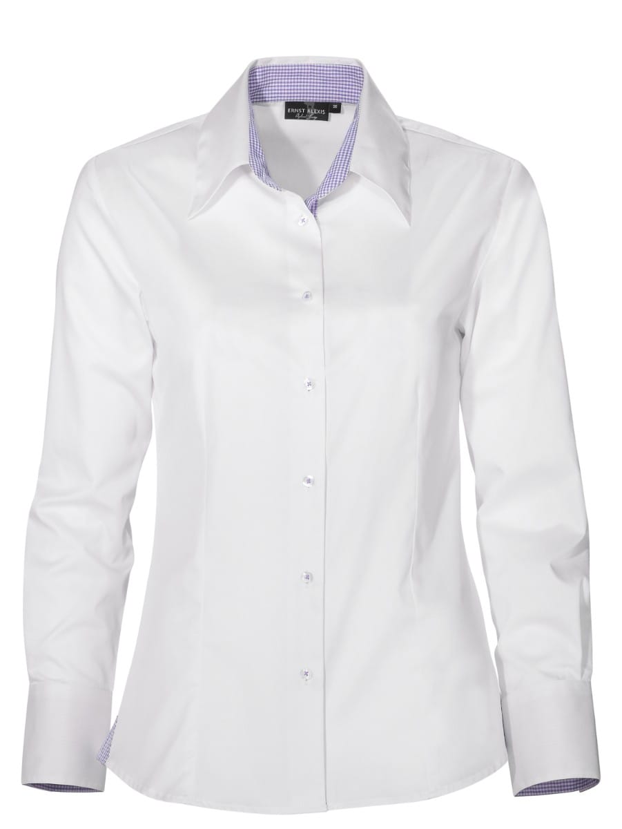 Ladies Shirt 00/87 Vit/Lila