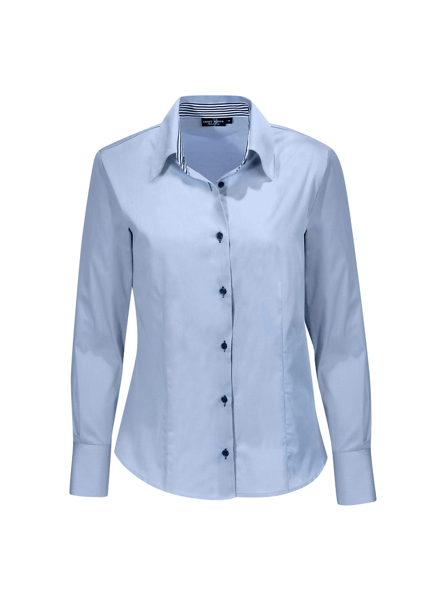 Ladies Shirt 21/27Ljusblå/Mörkblå