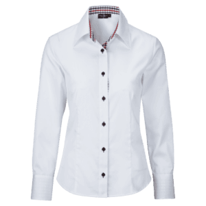 Ladies Shirt 00/27 Vit/Mörkblå
