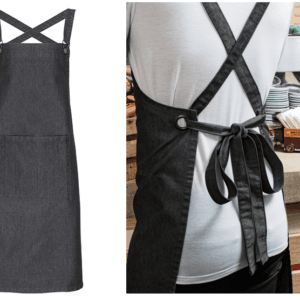 Korsryggsförkläde Svartjeans (3-Pack)