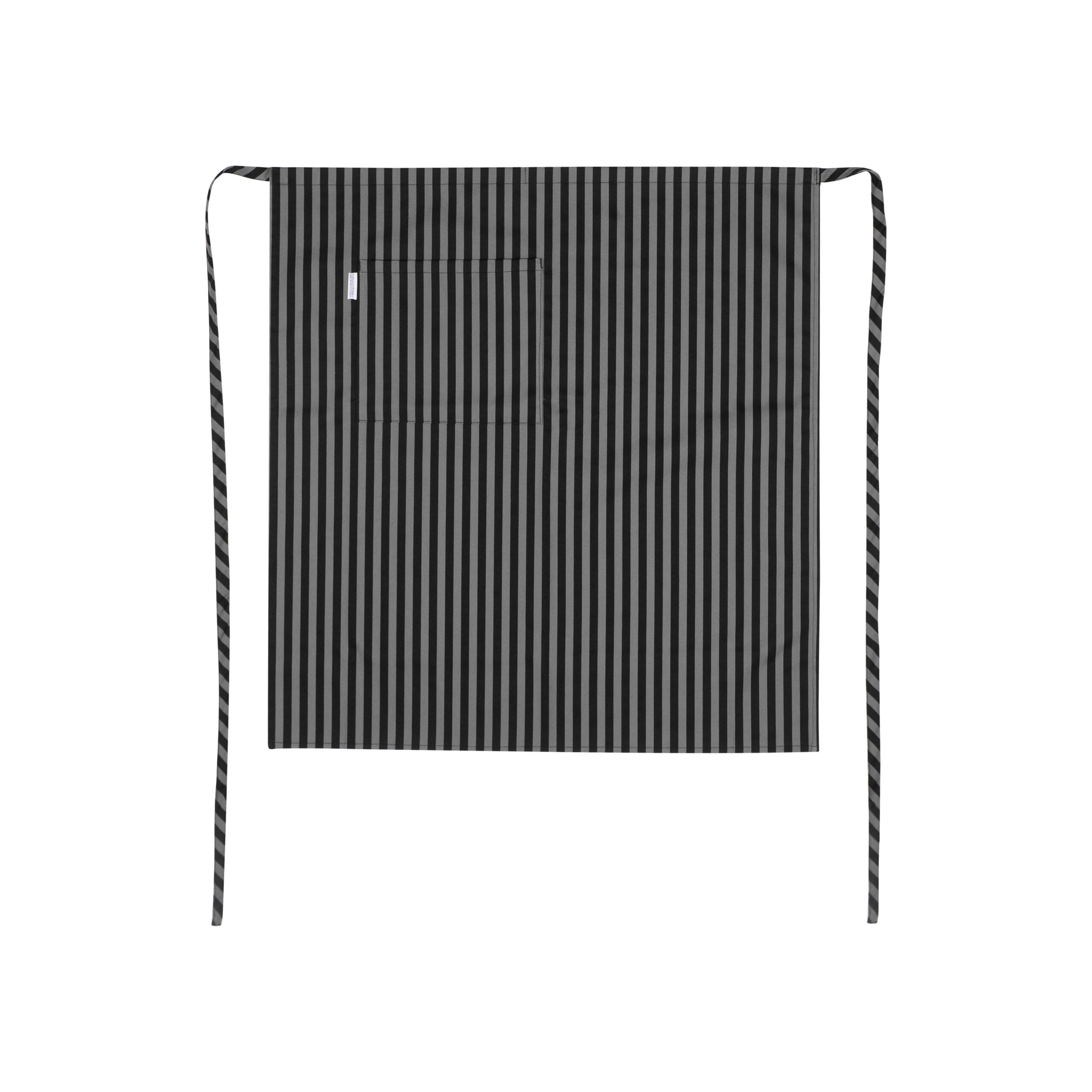 Midjeförkläde Svart/grå 75cm 65/35 b/p