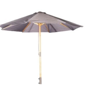 Ixos Umbrella - ø300 -  Wood / Grey Fabric