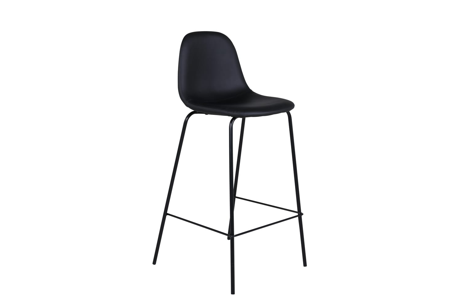 Polar Bar Chair - Black / Black PU (2-pack)