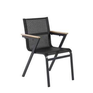 Mexico Chair - Black/Teak (2-pack)