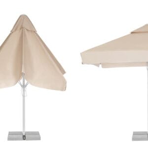 Parasoll 3.5x3.5m med volang, II tak, telescopic
