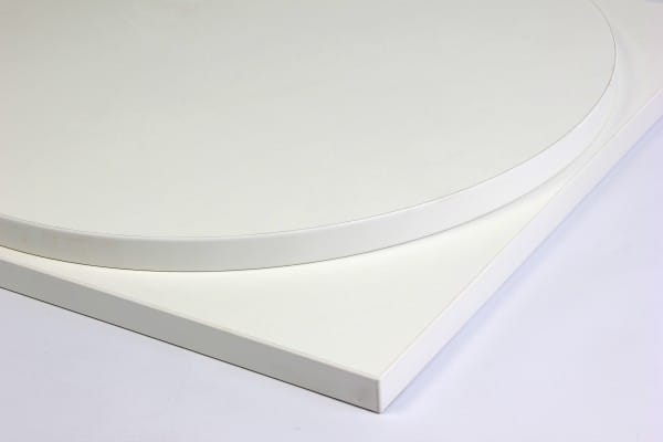 Bordsskiva Laminat 18 mm färg Vit Ø60 - Bild 3