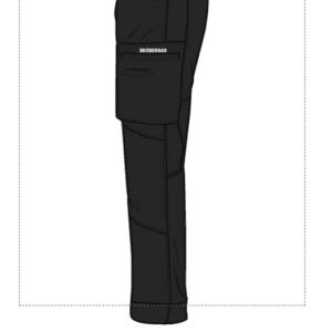 Kockbyxa Herr Modern Svart 65/35 (Brödernas)