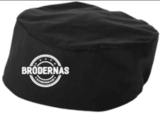 Kockmössa Svart med Resår (Brödernas)