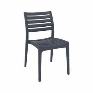 Ares - En tålig stapelbar stol för inom- och utomhusbruk<span> - </span>Mörkgrå