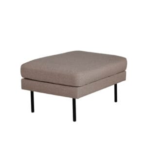 Zoom Ottoman - Black / Brown Fabric