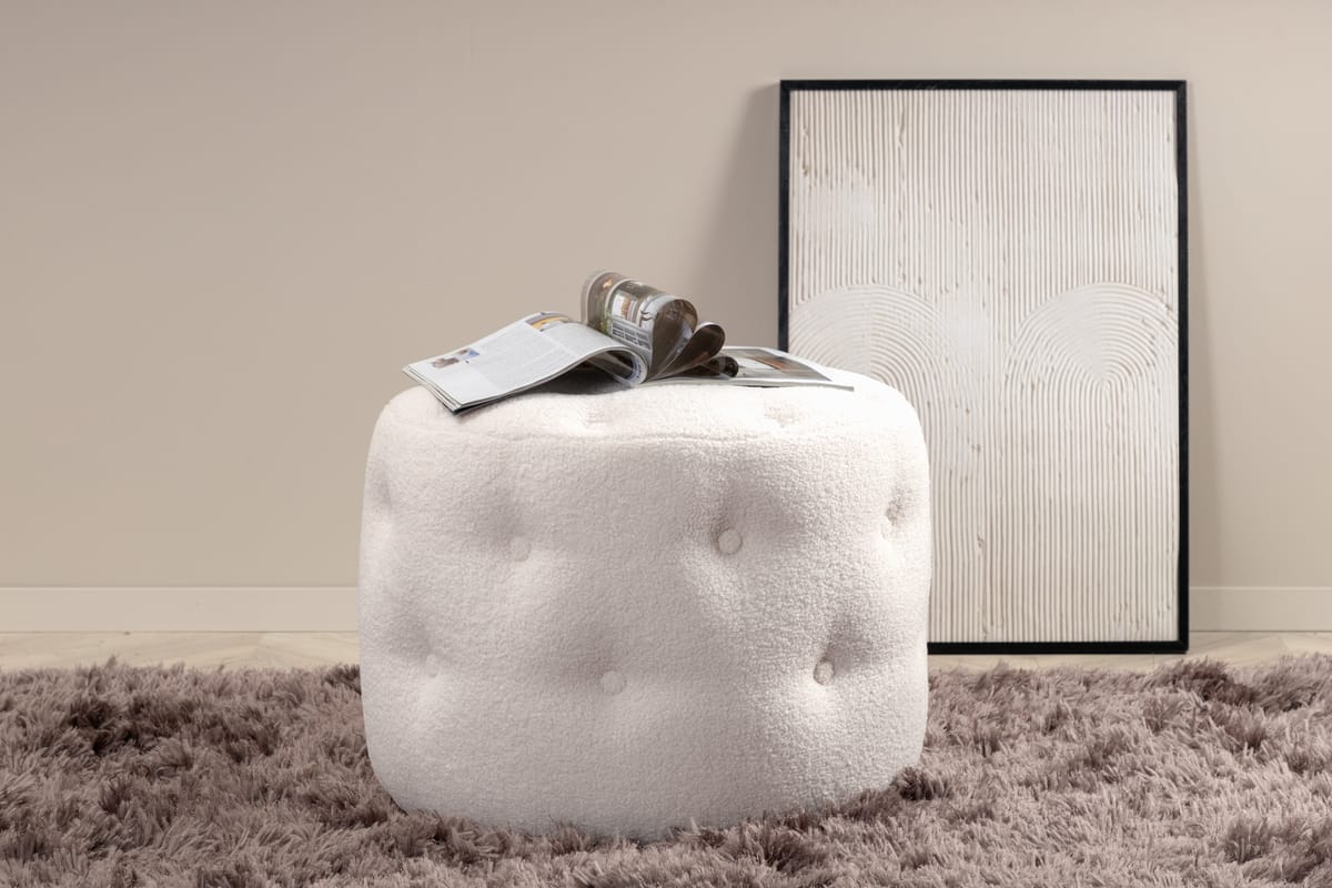 Benjamin Pouf - / Offwhite Teddy