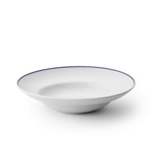 Basic Pasta tallrik D26cm, inkl blå kantlinje 2mm