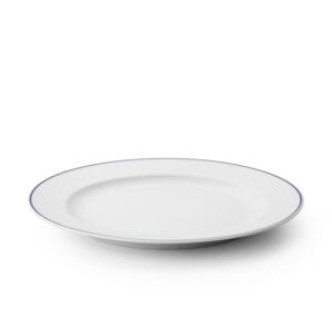 Basic Tallrik flat 28cm, inkl blå kantlinje 2mm