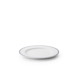 Basic Tallrik flat 17cm, inkl blå kant linje 2mm