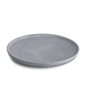 Tallrik flat D23cm. Grå