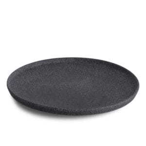 Tallrik flat D26cm. Grå/Svart