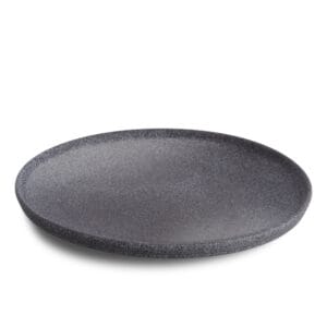 Tallrik flat D26cm. Grå/Svart