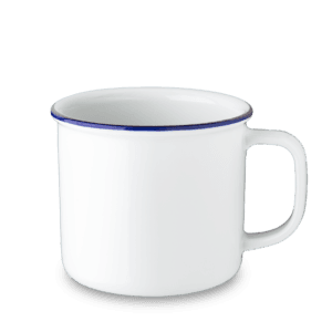 Retro Blå kant Mugg 75cl