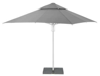 Parasoll 4x4m Telescopic II tak (Svart)