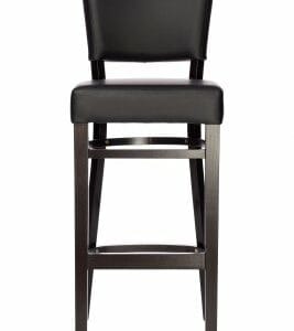 Barstol Madonna M wenge svart konstläder