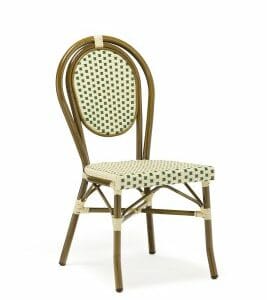 Stol Paris I creme-grön
