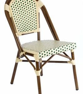 Stol Paris IV creme-grön