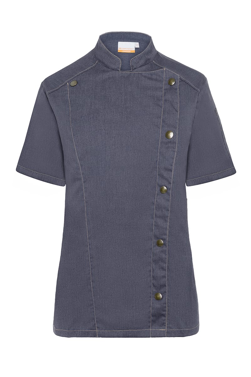 Kortärmad kockjacka Jeans-stil