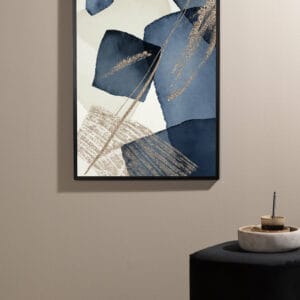 Blue Swirl Poster