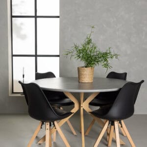 Matgrupp Piazza med stolarna Zeno