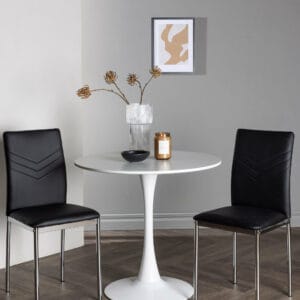 Matgrupp Hamden med 2 stycken matstolar Lily
