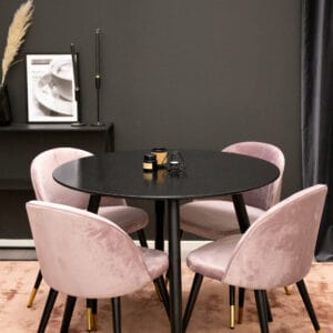 Matgrupp Plaza med stolarna Velvet
