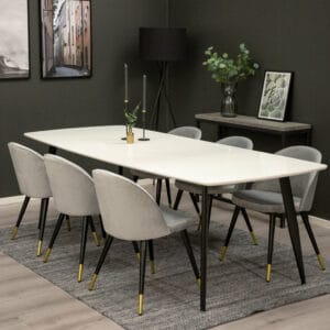 Matgrupp Polar med stolarna Velvet