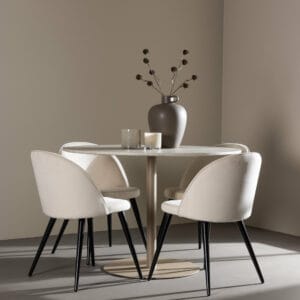Lycke Matbord med Velvet Matstol