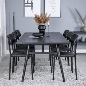 Matgrupp Sleek med stolarna Polly