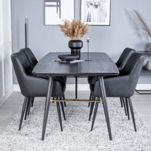 Matgrupp Gold med stolarna Comfort
