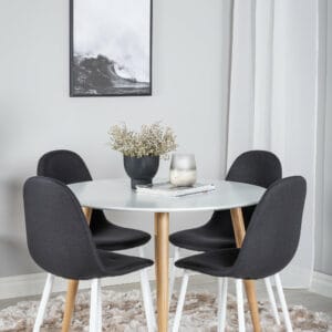 Matgrupp Plaza med stolarna Polar