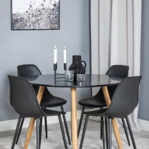 Matgrupp Plaza med stolarna Polar