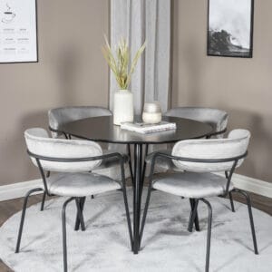Matgrupp Plaza med stolarna Arrow