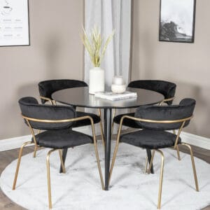 Matgrupp Plaza med stolarna Arrow