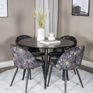 Matgrupp Plaza med stolarna Velvet