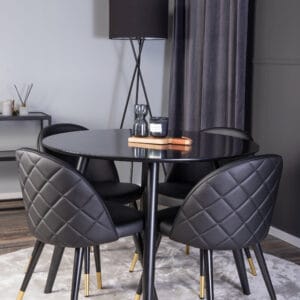 Matgrupp Plaza med stolarna Velvet