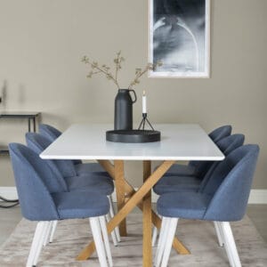 Matgrupp Piazza med stolarna Velvet
