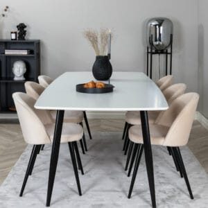 Matgrupp Polar med stolarna Velvet