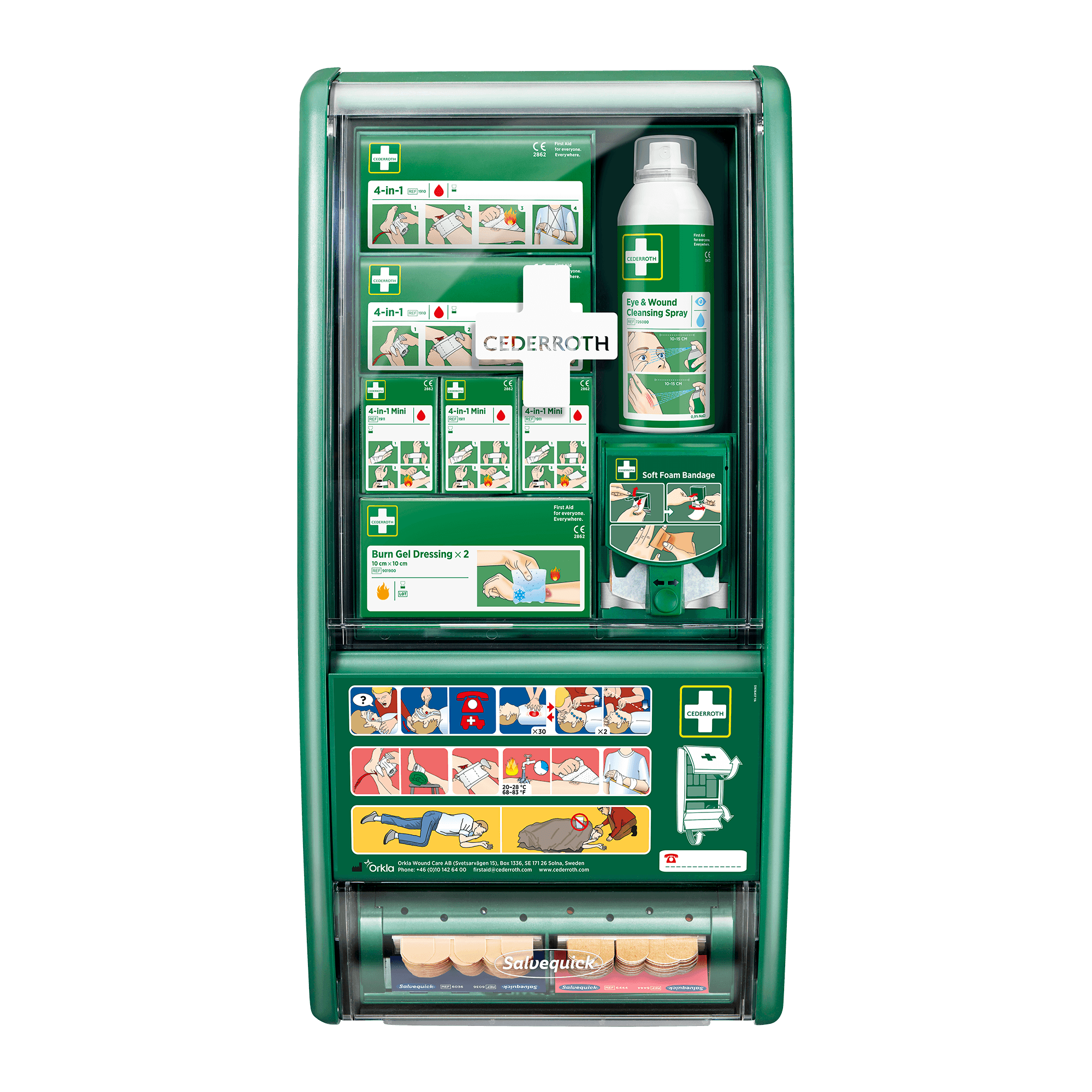 Soft Foam incl Dispenser First Aid Station