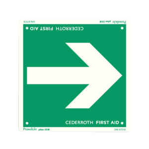 Escape Route Arrow Sign