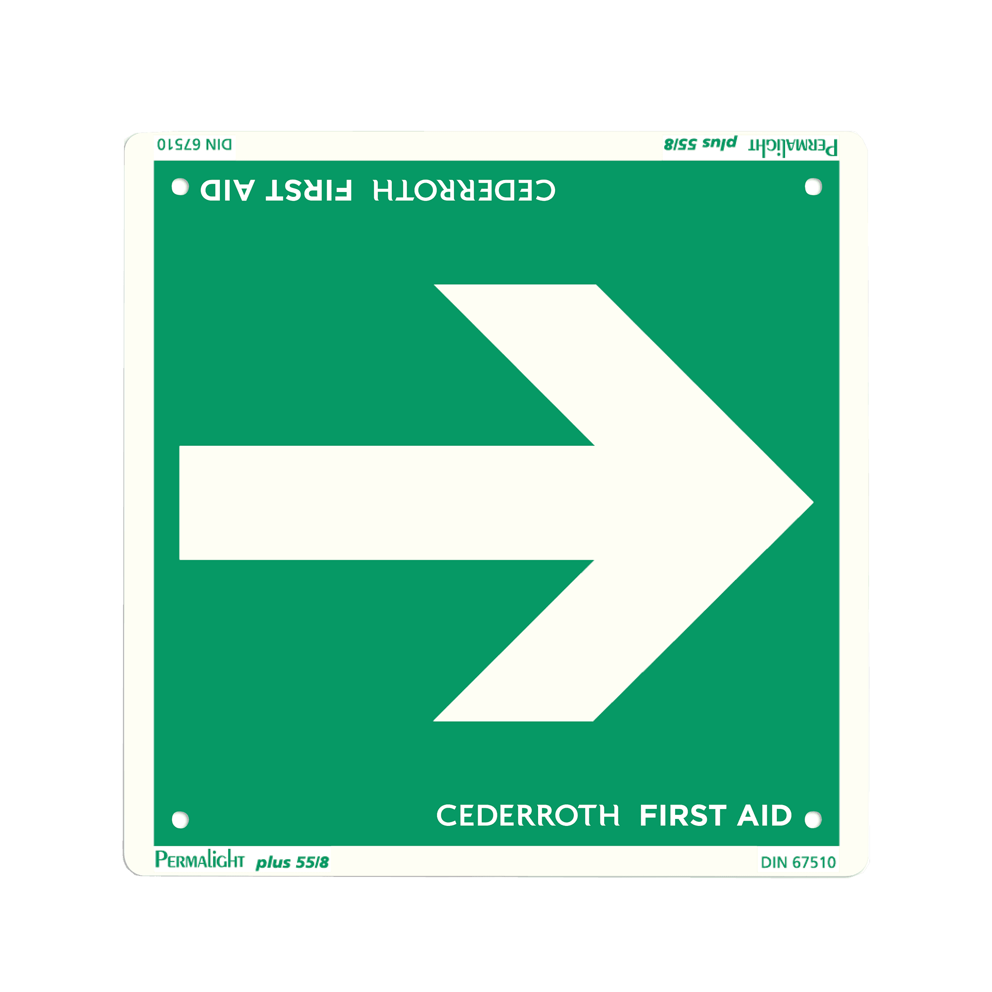 Escape Route Arrow Sign